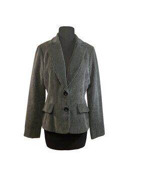 Six Degrees  Size Medium Super Soft Dark Gray Corduroy Blazer Jacket